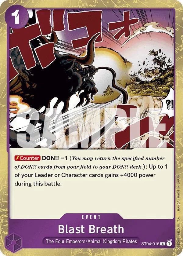 Blast Breath (Jolly Roger Foil) Premium Booster C ST04 - 016 by Schmutzfink TCG on MYNTED