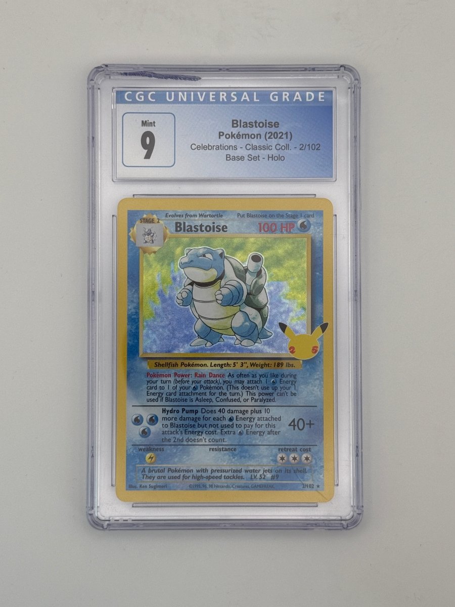 Blastoise 2 Pokemon Celebrations CGC 9 [Slab damaged] by PokeMarsi on MYNTED