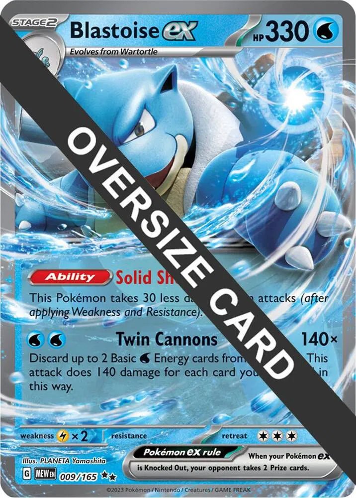 Blastoise EX - 009/165 - Jumbo Card by The Archive Stop on MYNTED