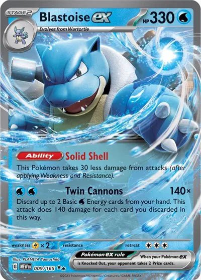 Blastoise ex SV: 151 Double Rare 009/165 by The Greatest on MYNTED