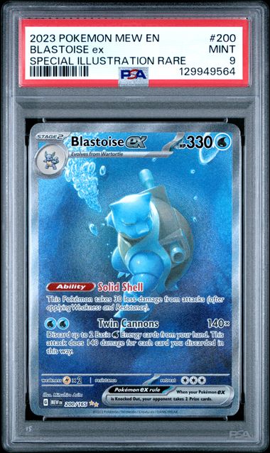 PSA 9 Pokémon - Blastoise #200 Special Illustration Rare