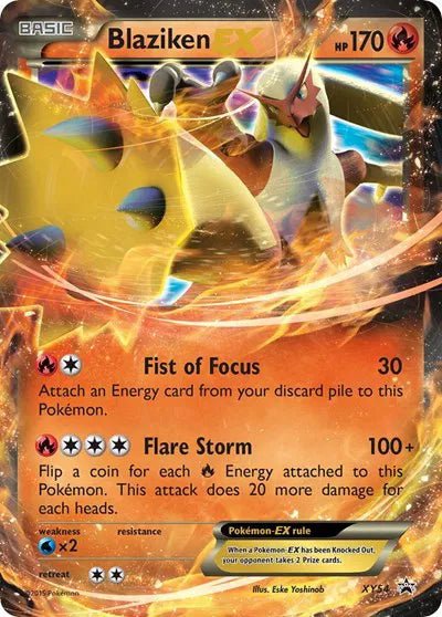 Blaziken EX XY54 by PlayVault on MYNTED