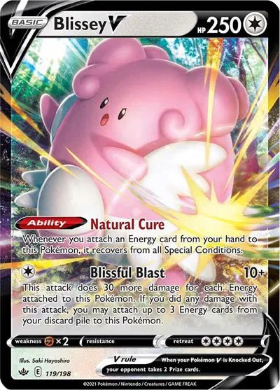 Blissey V - SWSH06: Chilling Reign (SWSH06) by P0kellector on MYNTED
