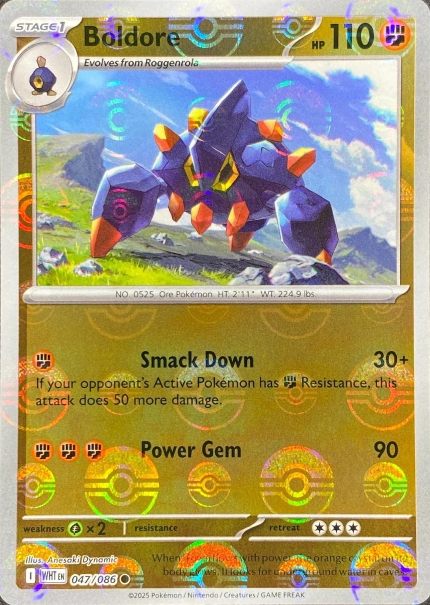 Boldore - 047/086 (Poke Ball Pattern) - SV: White Flare (WHT) by SAFAQATI on MYNTED