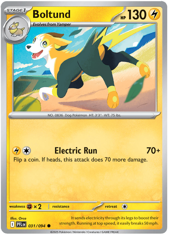 Boltund 031/094 Common | Mega Evolution – Phantasmal Flames by Worth the XP on MYNTED