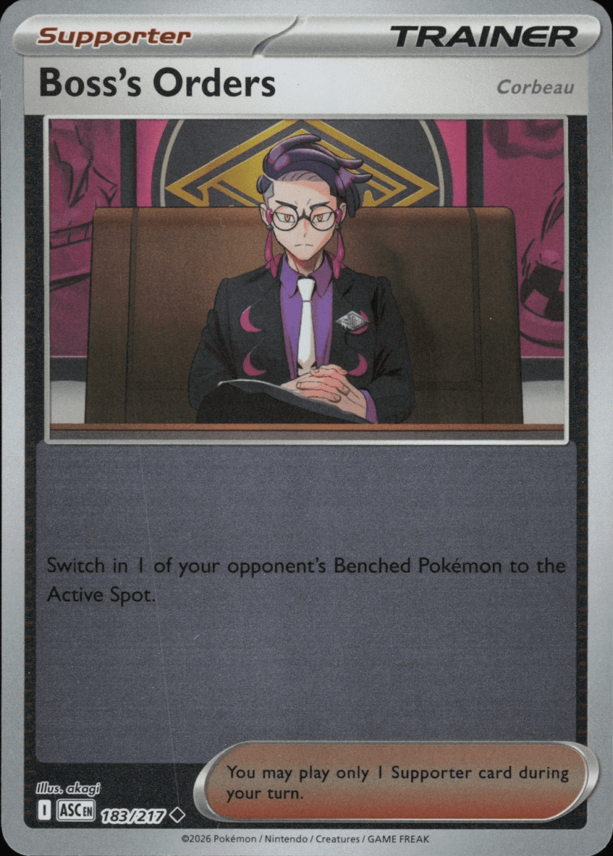 Boss's Orders [Corbeau] - 183/217 Reverse Holo - ME: Ascended Heroes (ASC) by SAFAQATI on MYNTED