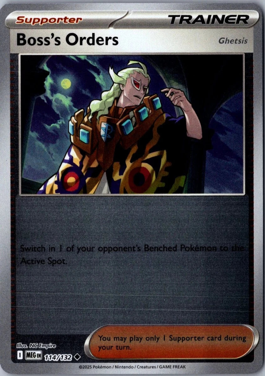Boss's Orders: Ghetsis [Reverse Holo] 114 Pokemon Mega Evolution by Moe‘s Vault on MYNTED