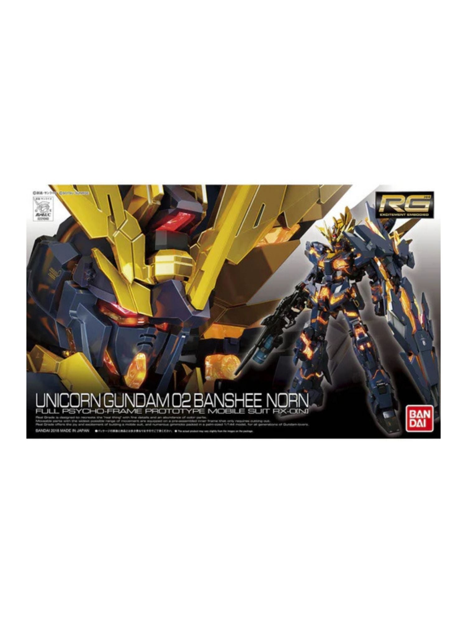 Bandai RG 1/144 Unicorn Gundam 02 Banshee Norn #27 Model Kit