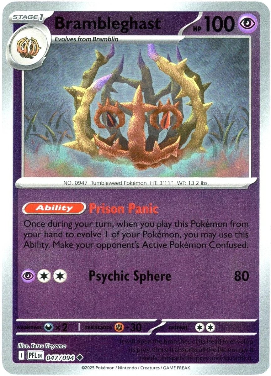 Brambleghast [Reverse Holo] 47 Pokemon Phantasmal Flames by Moe‘s Vault on MYNTED