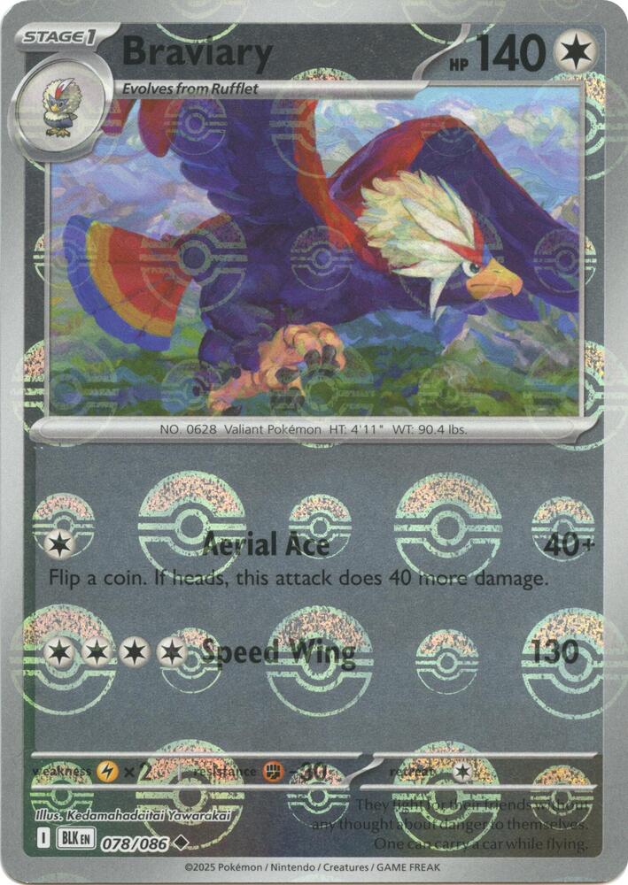 Braviary - 078/086 (Poke Ball Pattern) - SV: Black Bolt (BLK) by SAFAQATI on MYNTED