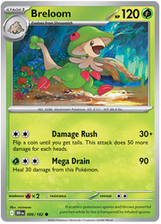 Breloom 006/182 Common | Scarlet & Violet – Destined Rivals by Worth the XP on MYNTED
