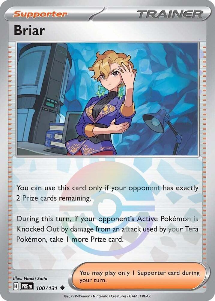 Briar - 100/131 (Poke Ball Pattern) - SV: Prismatic Evolutions (PRE) by SAFAQATI on MYNTED