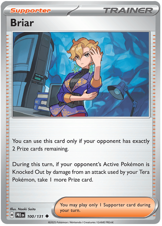 Briar 100/131 Uncommon | Scarlet & Violet – Prismatic Evolutions by Worth the XP on MYNTED