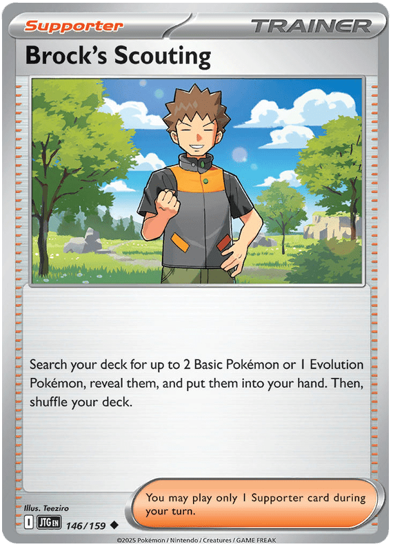 Brock's Scouting 146/159 Uncommon | Scarlet & Violet – Journey Together by Worth the XP on MYNTED