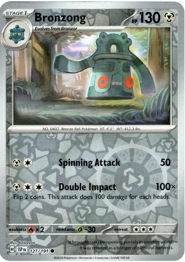 Bronzong [Reverse Holo] 127 Pokemon Surging Sparks by Moe‘s Vault on MYNTED