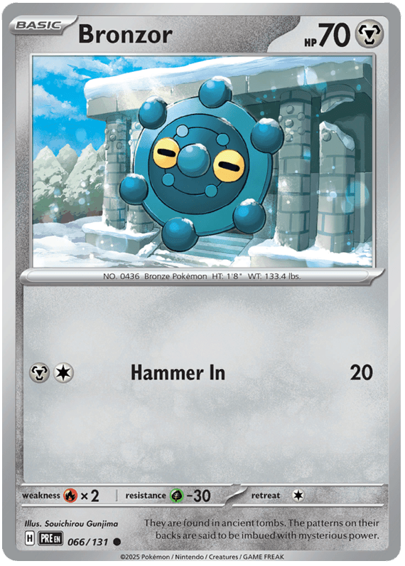 Bronzor 066/131 Common | Scarlet & Violet – Prismatic Evolutions by Worth the XP on MYNTED