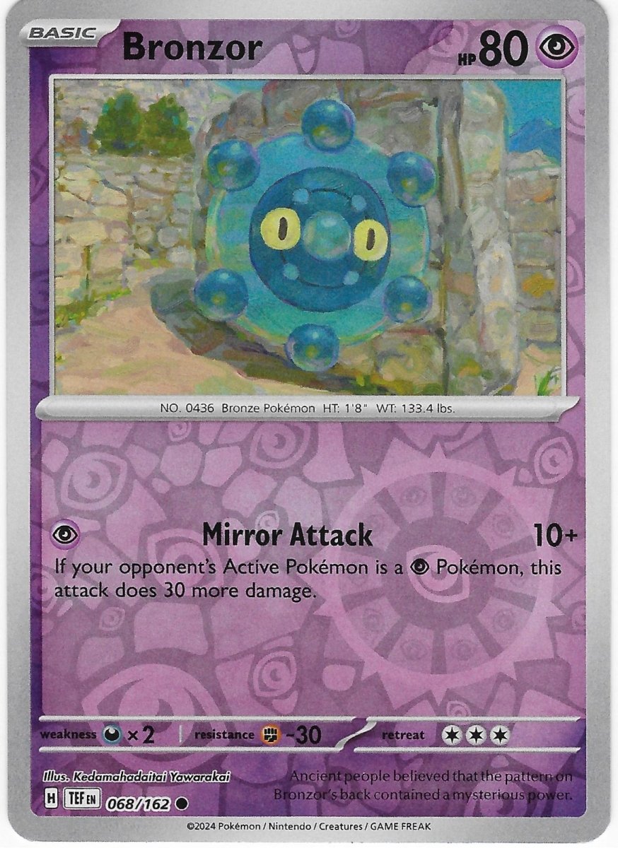 Bronzor [Reverse Holo] 68 Pokemon Temporal Forces by Moe‘s Vault on MYNTED