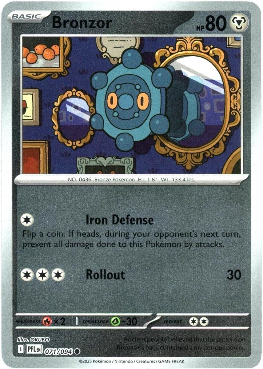 Bronzor [Reverse Holo] 71 Pokemon Phantasmal Flames by Moe‘s Vault on MYNTED