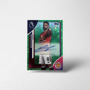 Bruno Fernandes Autograph AC - BF Green Sparkle 40/99 — 2025 - 26 Topps Premier League — Manchester United Captain by KitRoom Cards on MYNTED