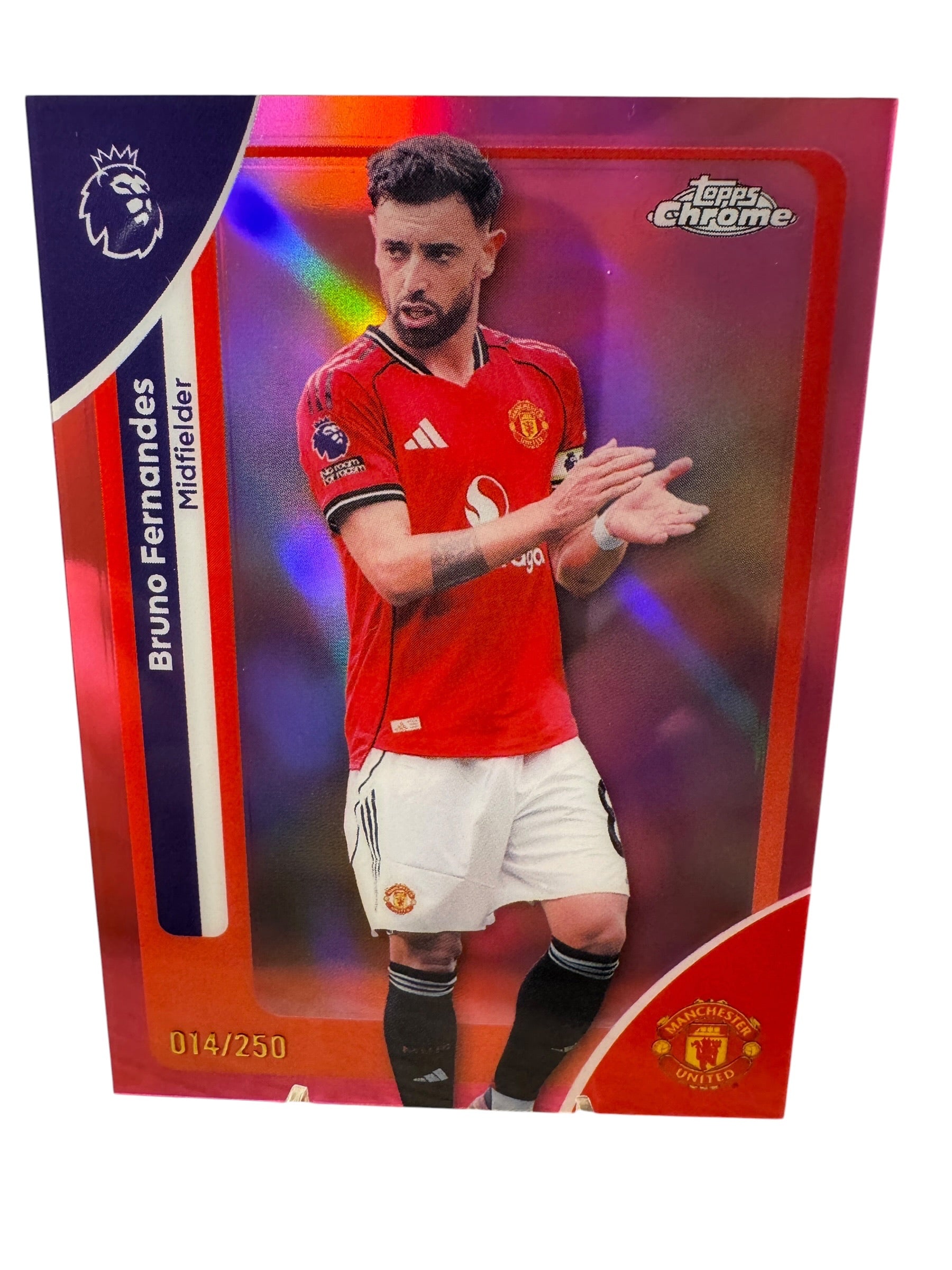 Bruno Fernandes - 14/250 - Man United - Topps Chrome Premier League 25/26
