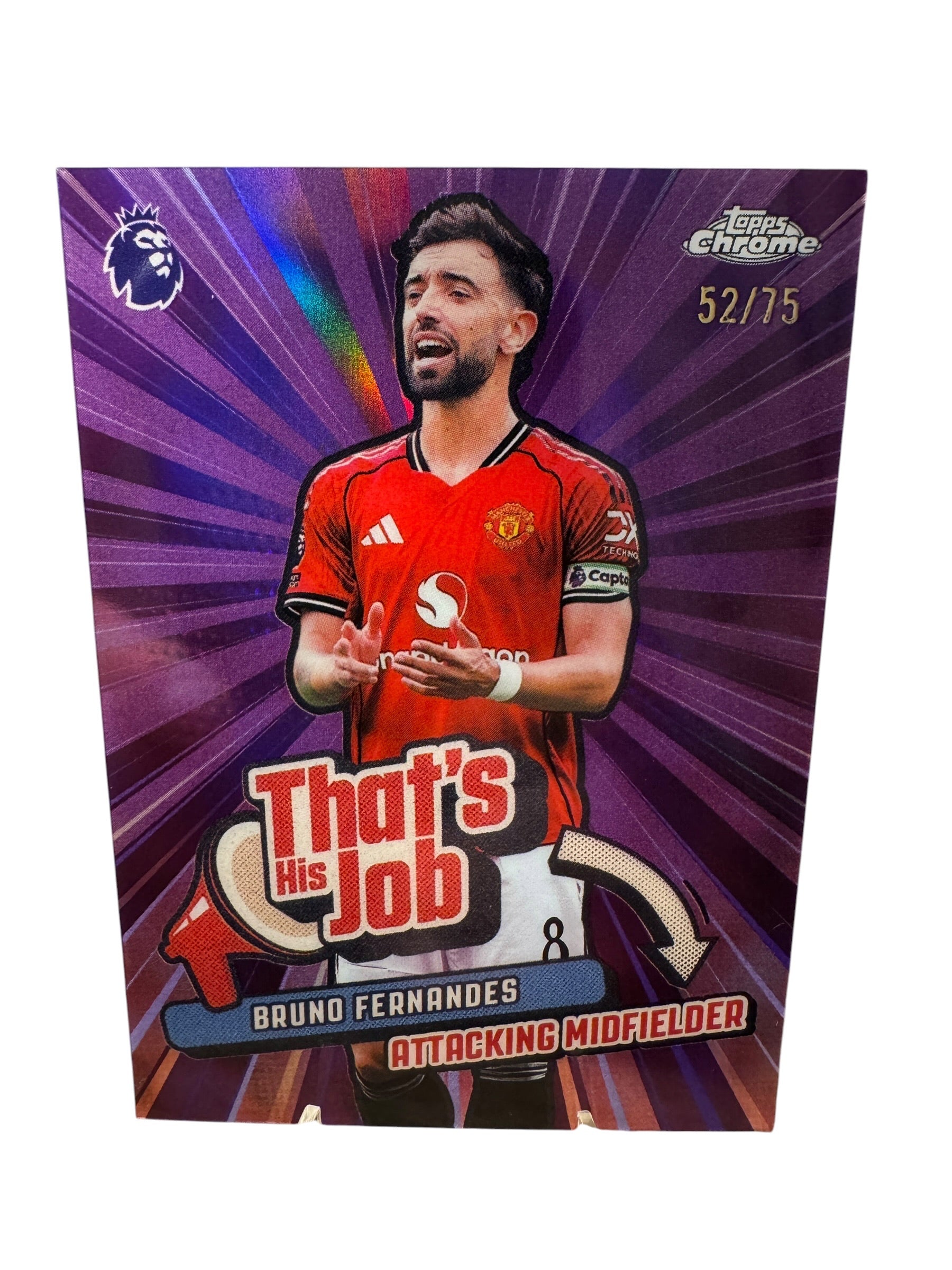 Bruno Fernandes - 52/75 - Man United - Topps Chrome Premier League 25/26