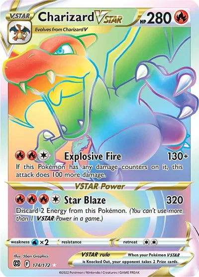 Charizard VSTAR (Secret) - Brilliant Stars - UR 174/172 - English
