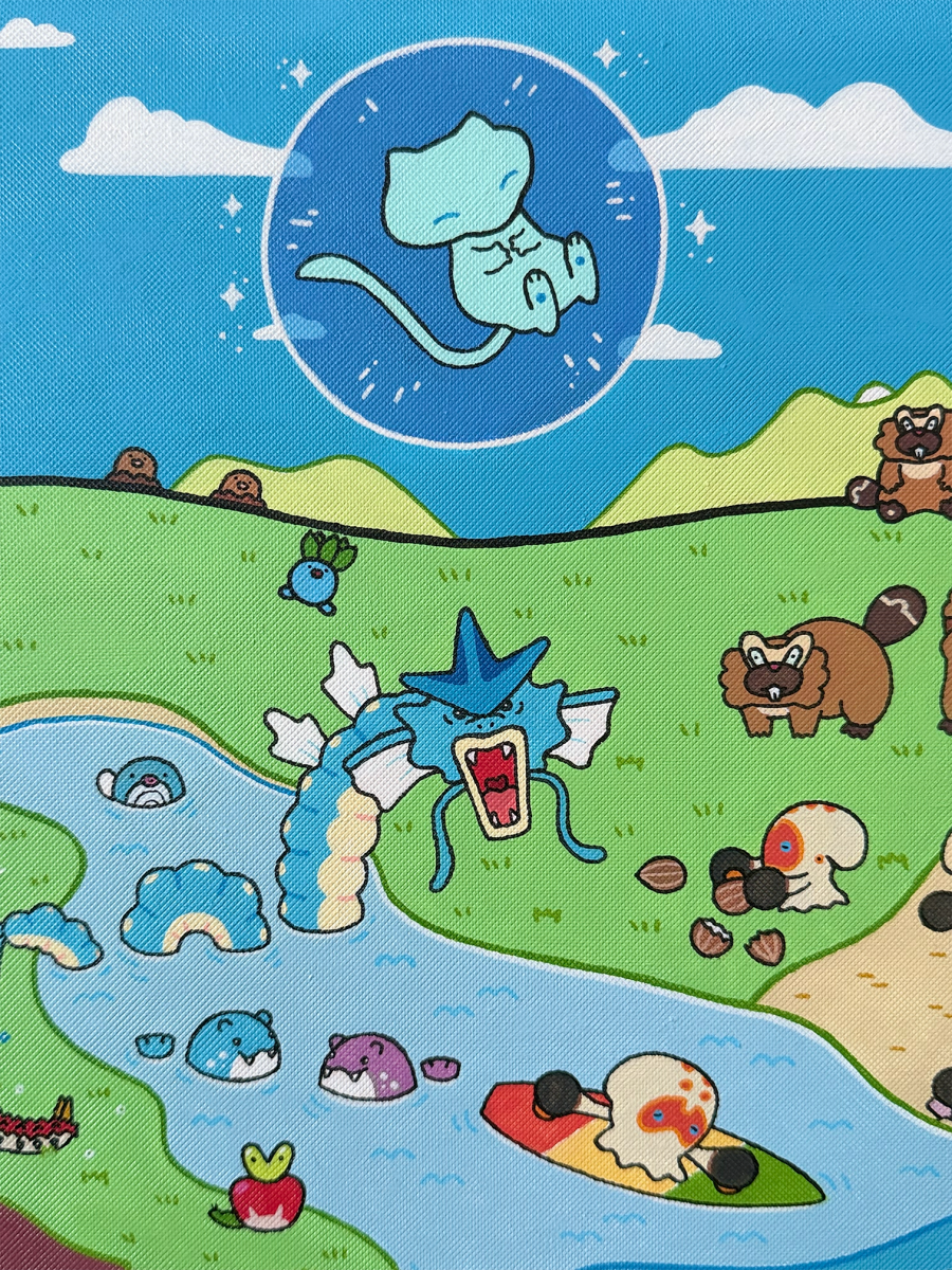 Bubble Mew & Friends - USGMEN inspired VaultX binder - Handpainted by Happ's Shop on MYNTED