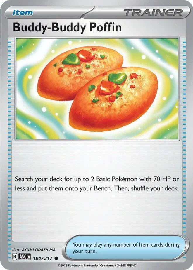 Buddy - buddy Poffin 184/217 - Ascended Heroes - Reverse Holofoil by Light Collectibles on MYNTED