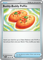 Buddy-Buddy Poffin 184/217 · Normal (Ascended Heroes) by PokéPW on MYNTED