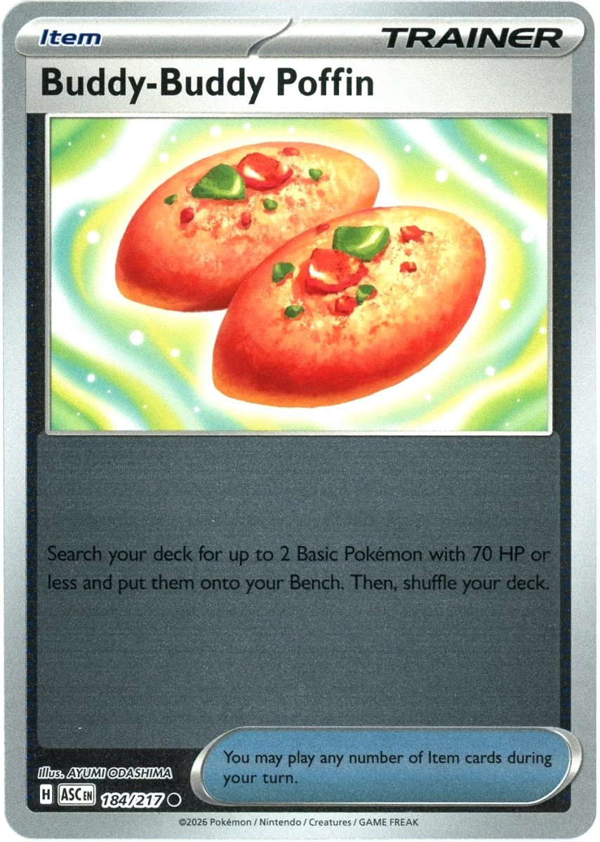 Buddy - Buddy Poffin - 184/217 (Reverse Holo) - ME: Ascended Heroes (ASC) by SAFAQATI on MYNTED