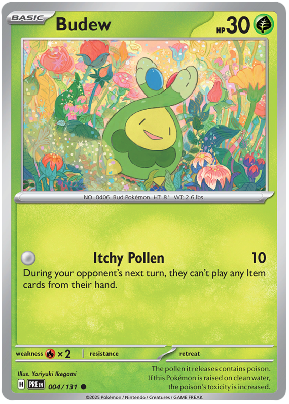 Budew 004/131 Reverse Holo | Scarlet & Violet – Prismatic Evolutions by Worth the XP on MYNTED