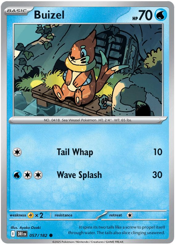 Buizel 057/182 Common | Scarlet & Violet – Destined Rivals by Worth the XP on MYNTED