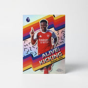 Bukayo Saka Alive and Kicking — 2026 Topps Chrome Premier League — Arsenal by KitRoom Cards on MYNTED