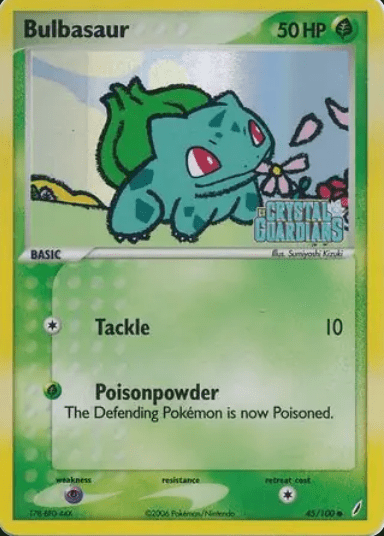 Bulbasaur (Reverse Holofoil) 45/100 - EX Crystal Guardians by shad0wknightTCG on MYNTED