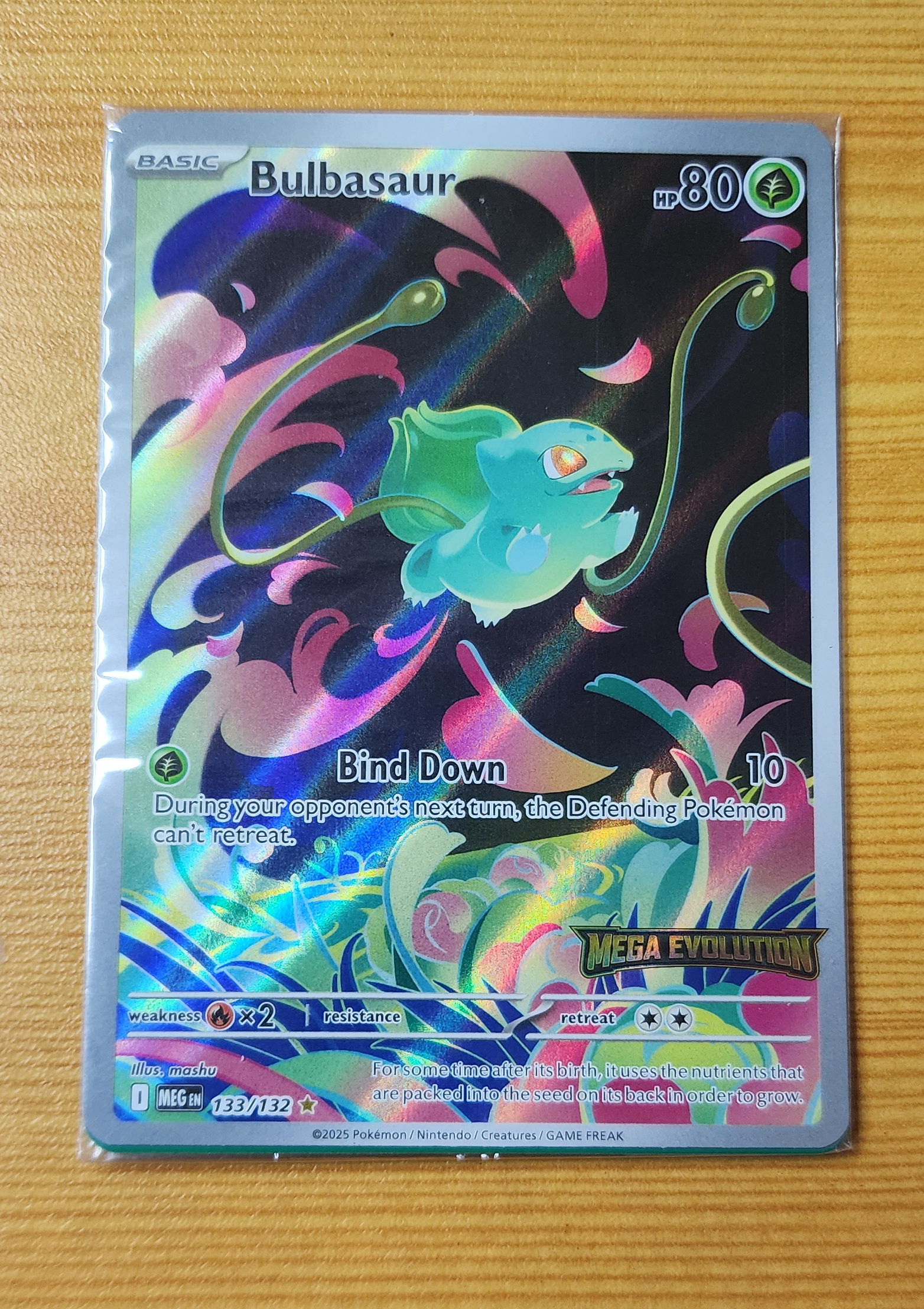 SEALED Bulbasaur - 133/132 (Stamped) Mega Evolution
