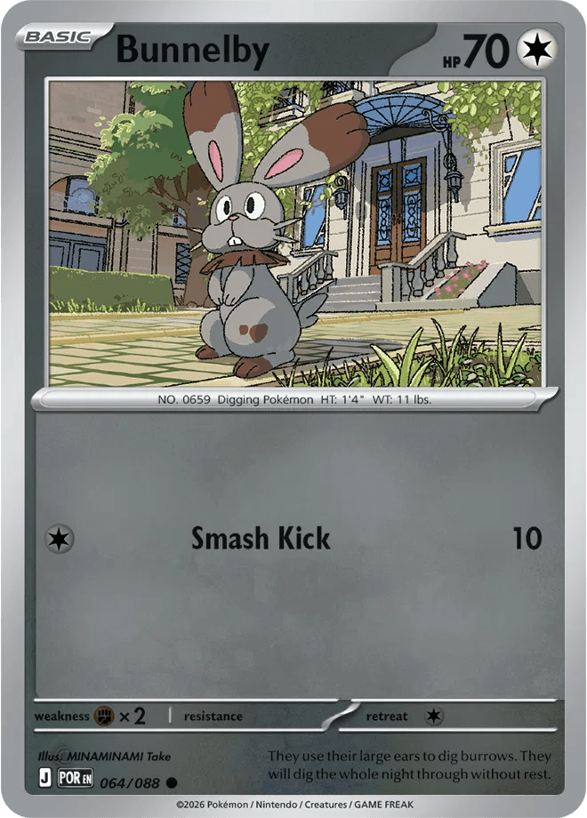 Bunnelby 064 Rev Holo - Perfect Order by PokéPW on MYNTED