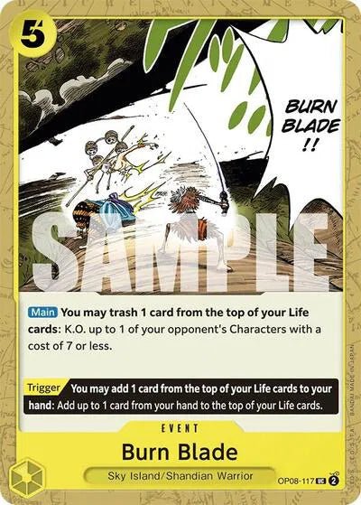 Burn Blade OP08-117 (Two Legends) by Lmerj Collects on MYNTED