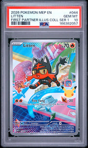 PSA 10 Litten Mega Evolution Promos Promo 044