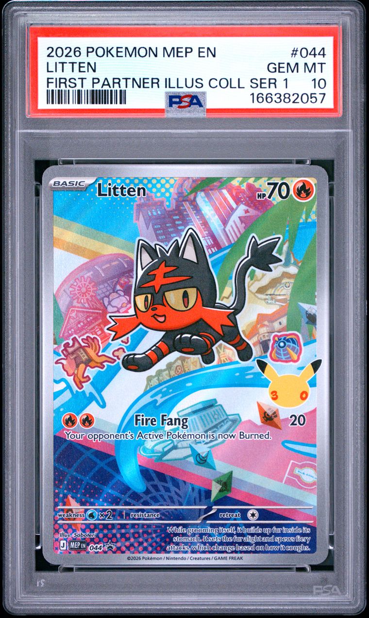 PSA 10 Litten Mega Evolution Promos Promo 044