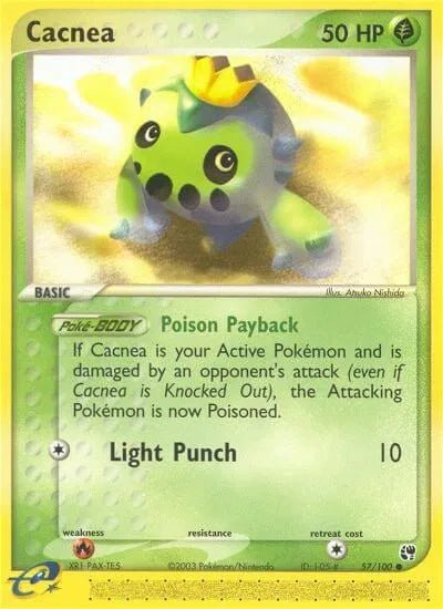 Cacnea (57) EX Sandstorm Common • 57 Normal by Marnie’s TCG on MYNTED
