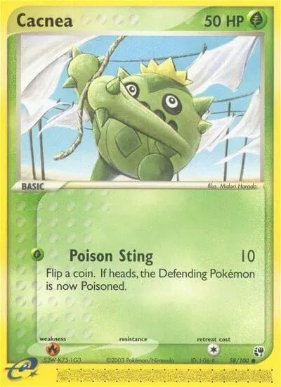 Cacnea (58) EX Sandstorm Common • 58 Normal by Marnie’s TCG on MYNTED