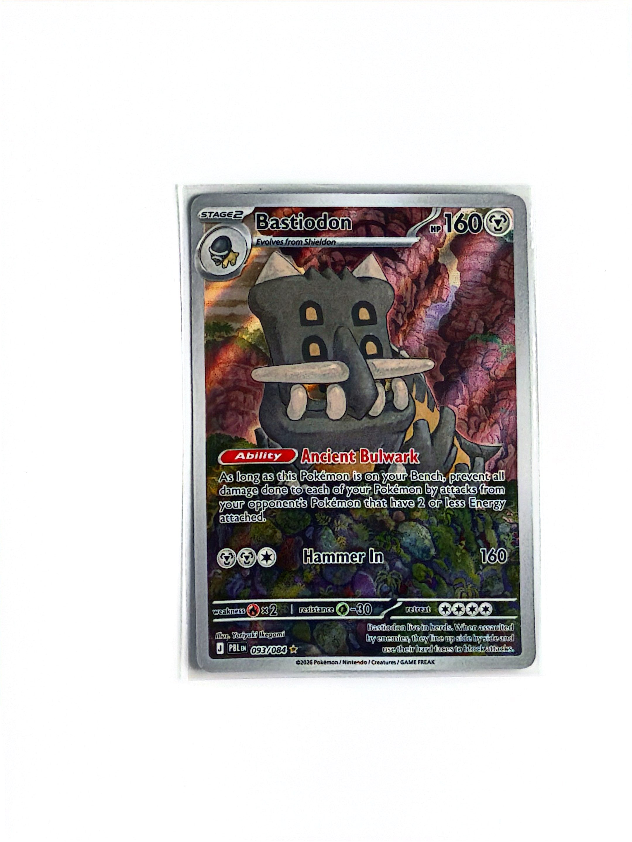 Pokemon - Bastiodon - 093/084 - ME05: Pitch Black (PBL)