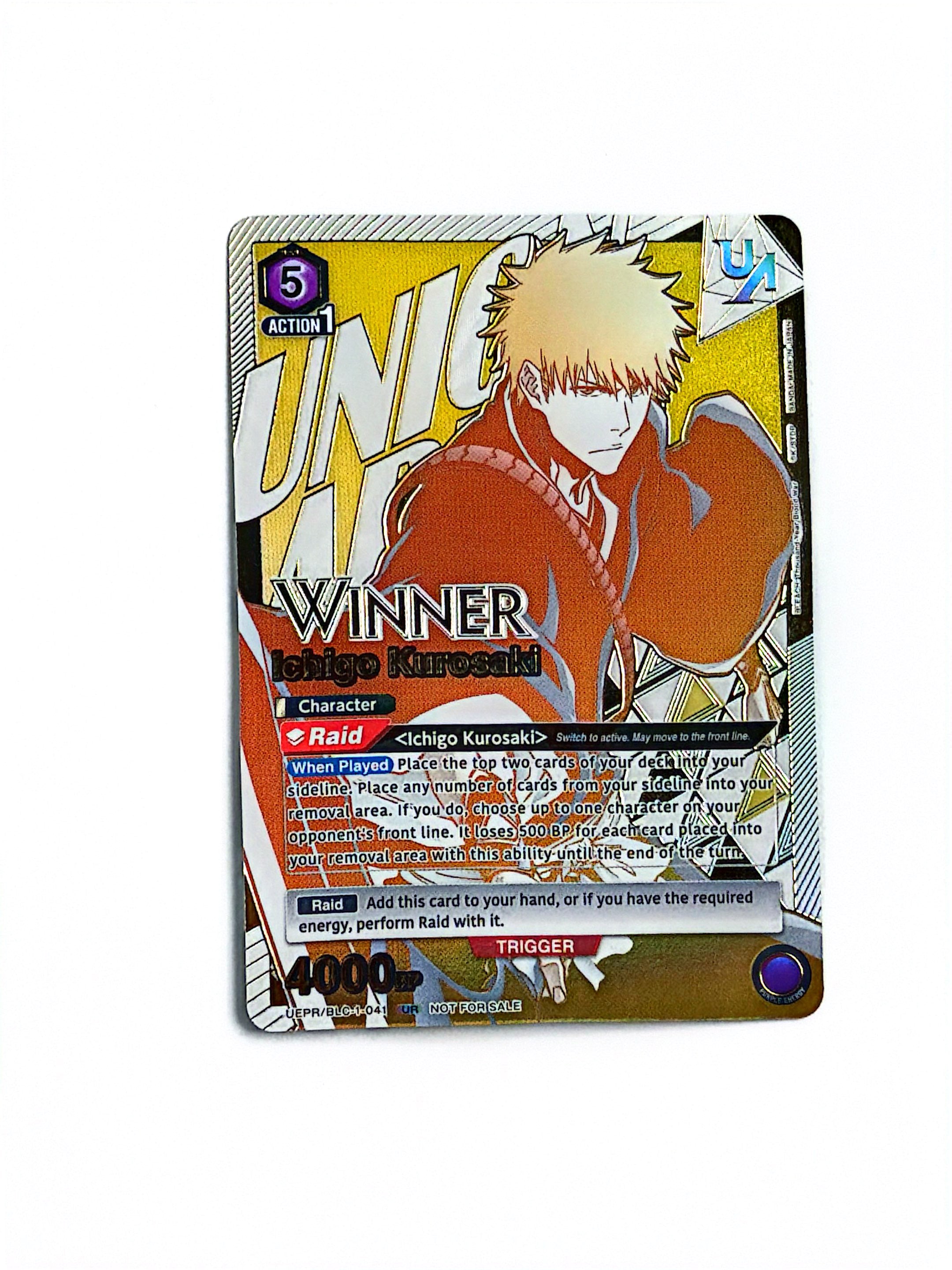 Union Arena - Bleach -  Ichigo Kurosaki (041) (Rare Battle Winner) - Union Arena Promotion Cards (UEPR)