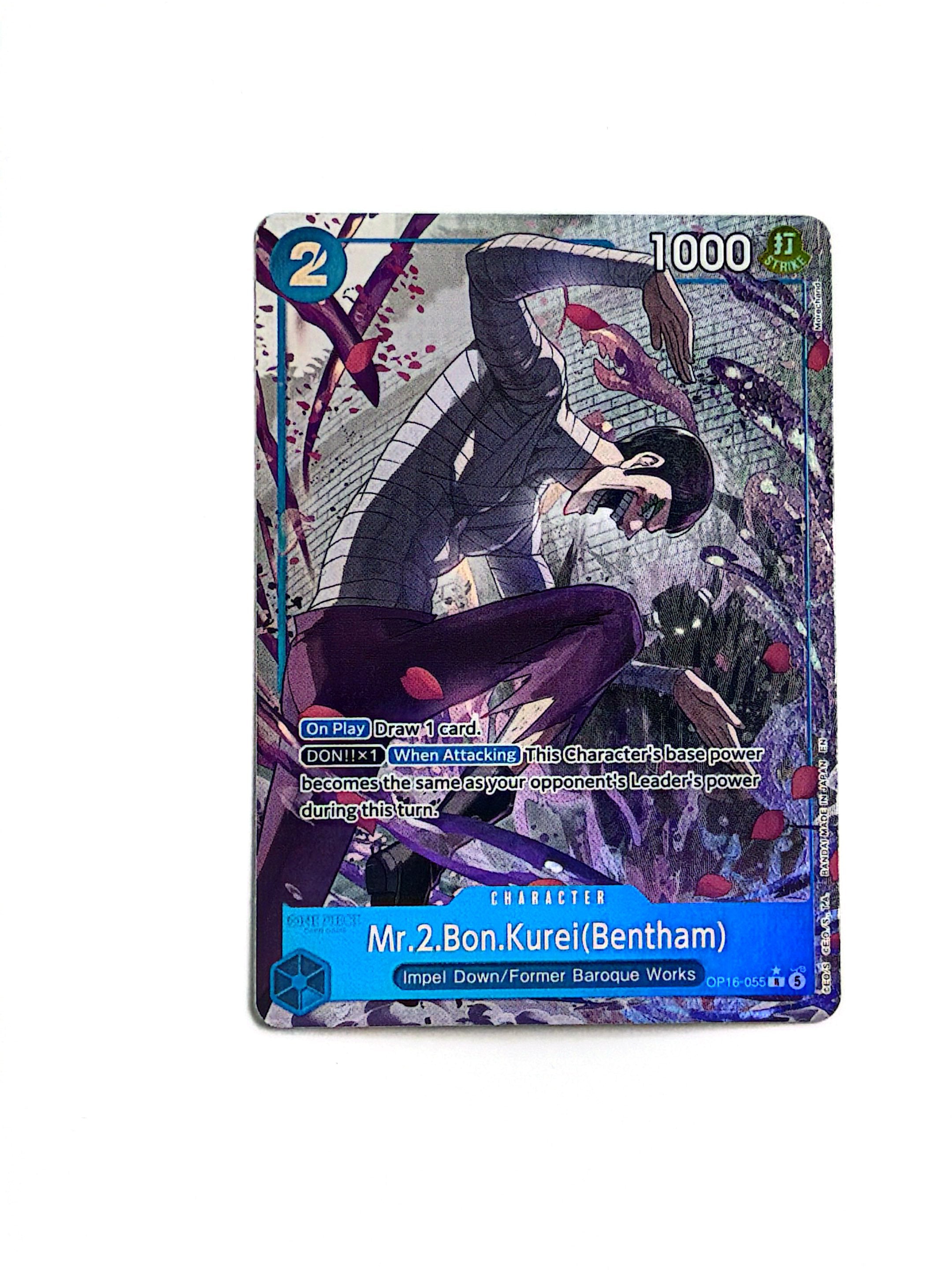 One Piece - Mr.2.Bon.Kurei(Bentham) (055) (Alternate Art) - The Time of Battle (OP16)