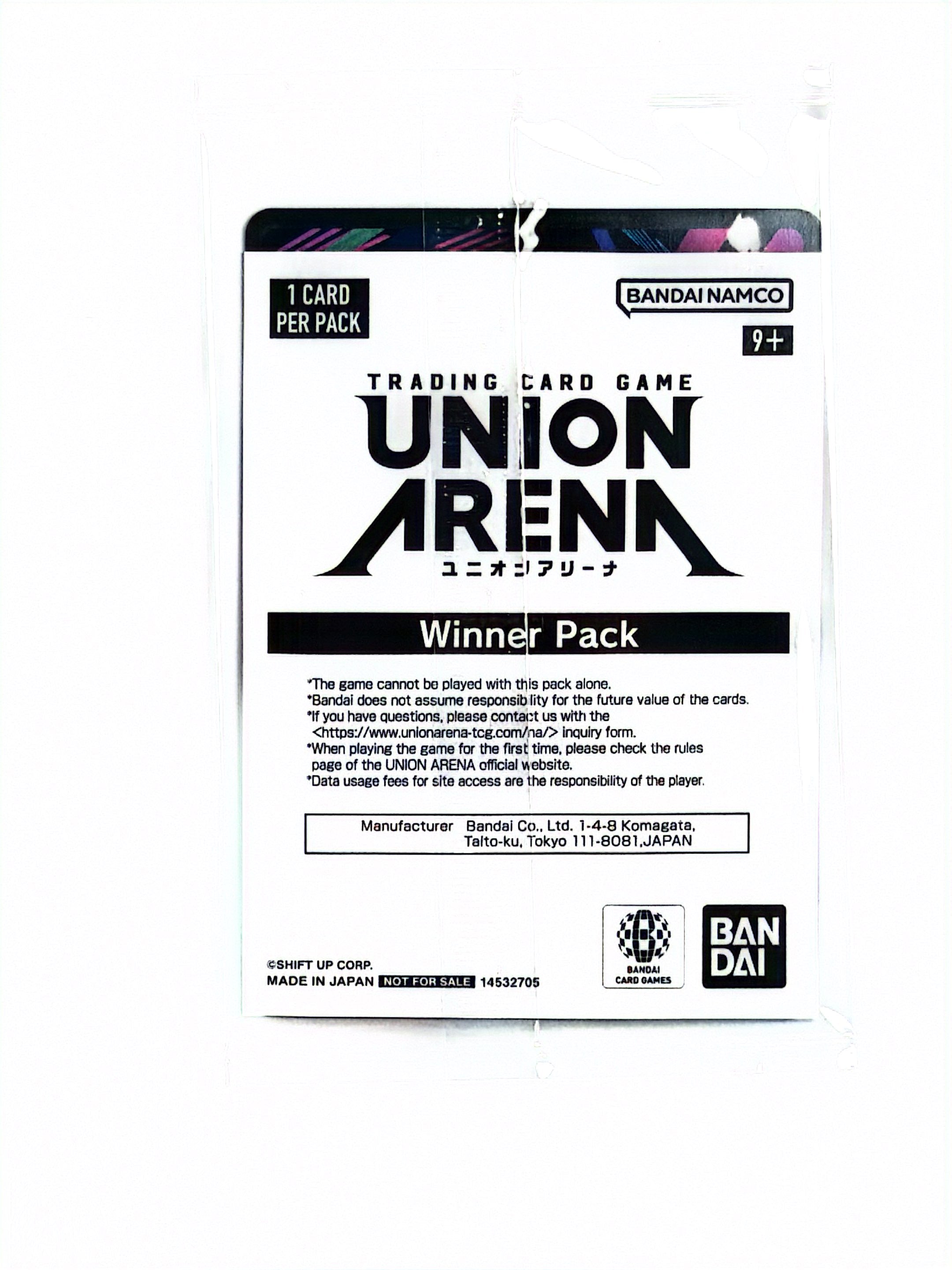 Union Arena - Dorothy (Winner) - Union Arena Promotion Cards (UEPR) (Sealed)