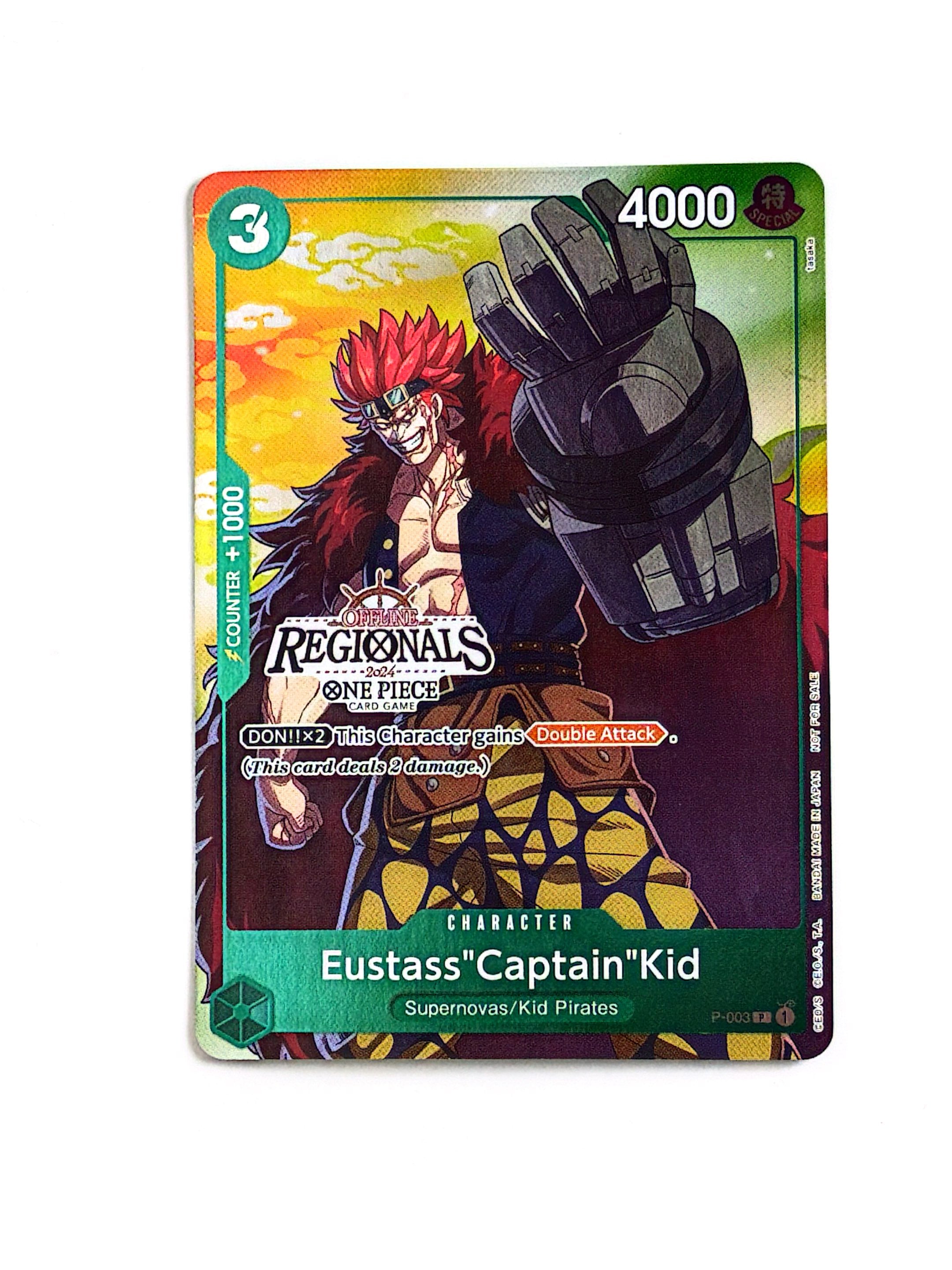One Piece - Eustass"Captain"Kid (Offline Regional 2024 Vol. 2) [Participant] - One Piece Promotion Cards (OP-PR)