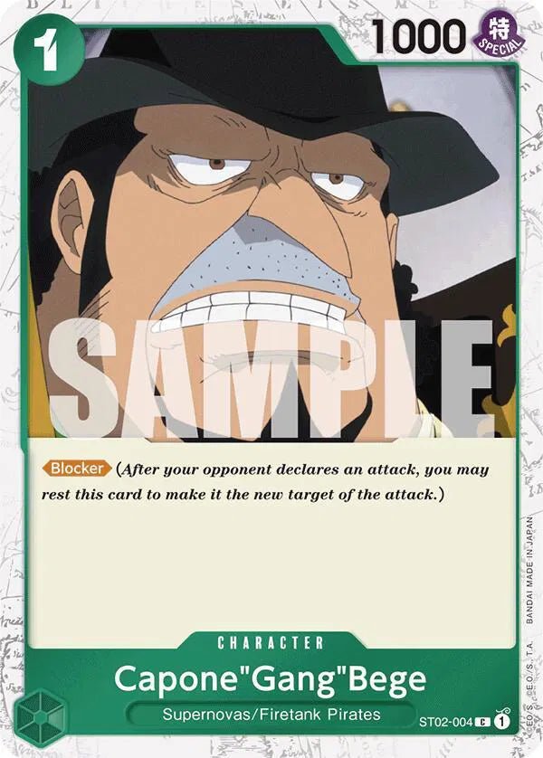 Capone"Gang"Bege (ST02 - 004) (Jolly Roger Foil) Premium Booster C ST02 - 004 by Schmutzfink TCG on MYNTED