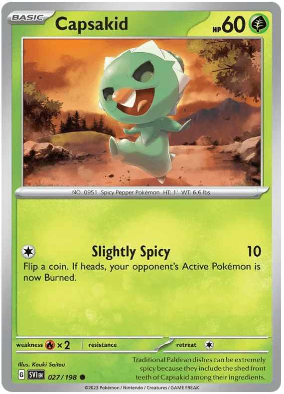 Capsakid 027/198 · Reverse Holofoil (Scarlet & Violet Base Set) by ISB Collector on MYNTED