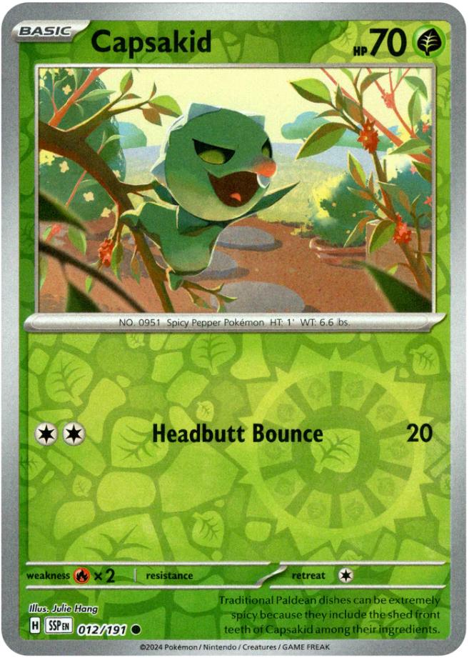 Capsakid [Reverse Holo] 12 Pokemon Surging Sparks by Moe‘s Vault on MYNTED