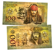 Captain Jack Sparrow 100 Piastres UNCB banknote by UNCB on MYNTED